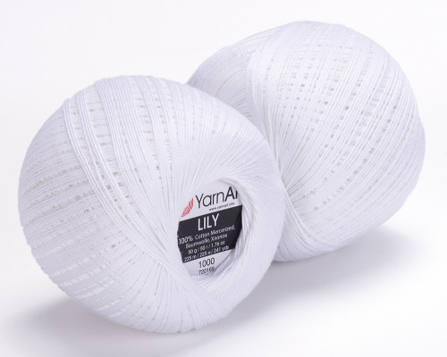 YarnArt LILY 1000 White