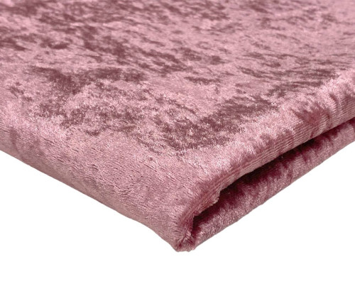 Pleated velvet Ash pink