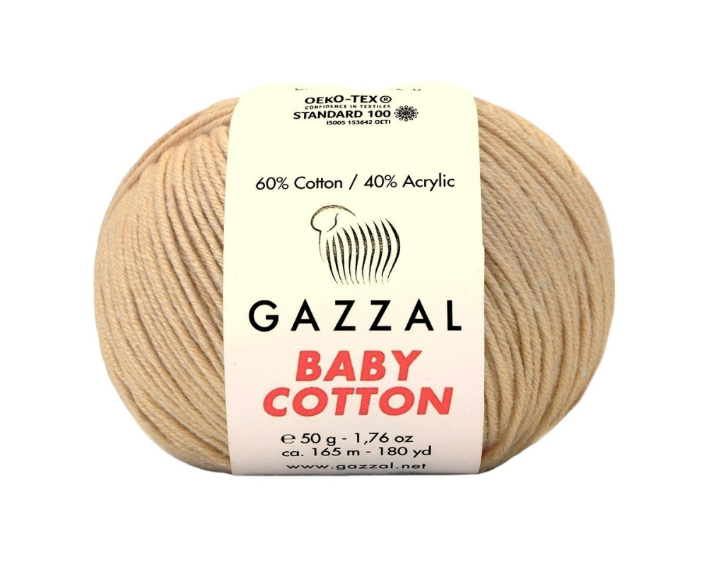 Gazzal Baby Cotton 3445 Smėlio - 1