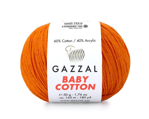 Gazzal Baby Cotton 3419 Oranžinė - 1