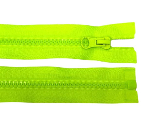 Plastikinis užtrauktukas 80cm Neoninė žalia - 1