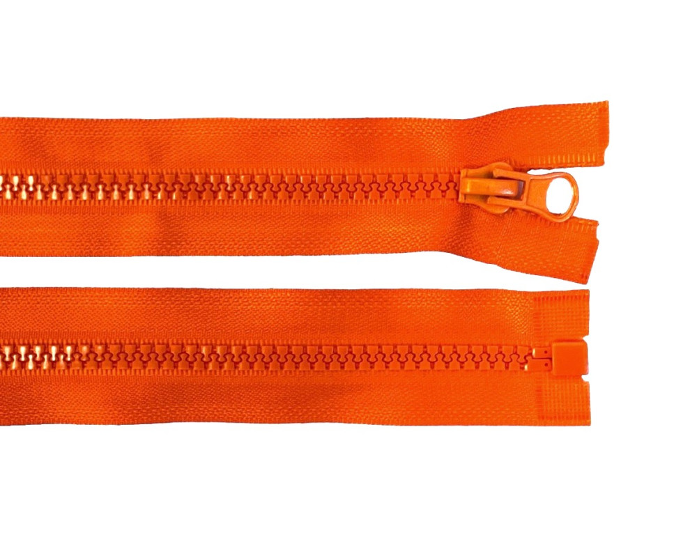 Plastikinis užtrauktukas 80cm Oranžinis - 1