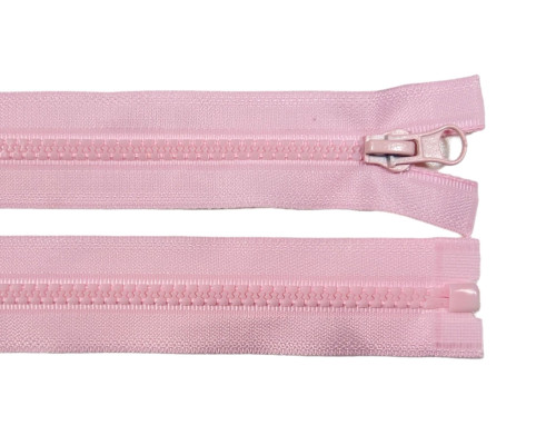 Plastic zipper 65cm Light pink - 1