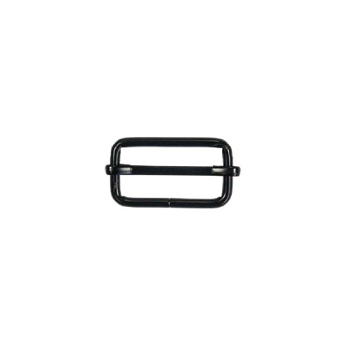 Metal adjuster for haberdashery 25mm Black