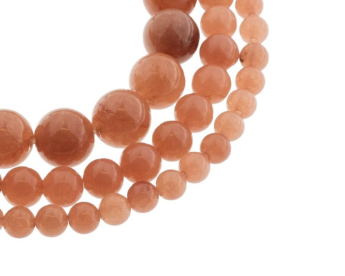 Natural stone beads Dark caramel 6 mm - 1