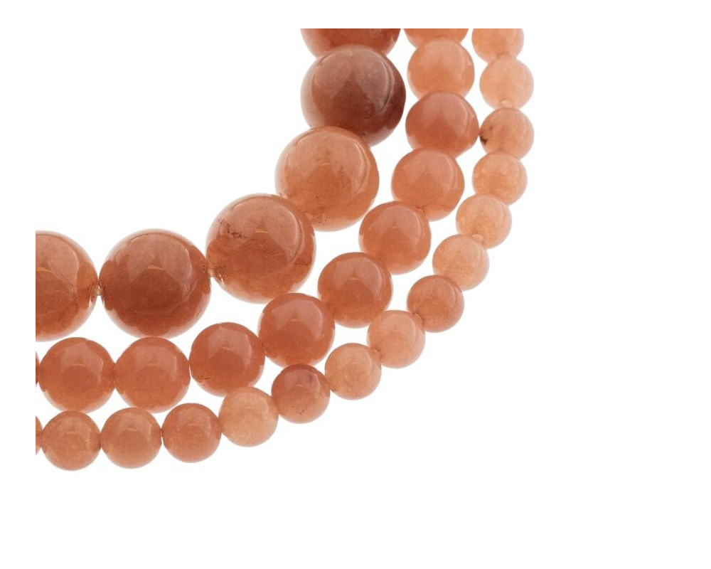 Natural stone beads Dark caramel 6 mm - 1