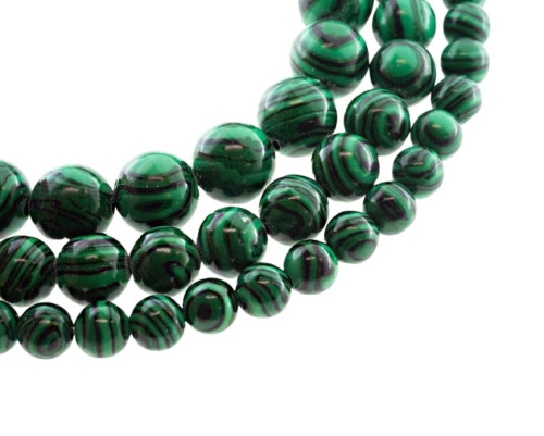 The stone beads are green