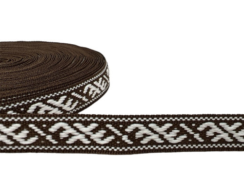 National tape 13mm Brown white - 1