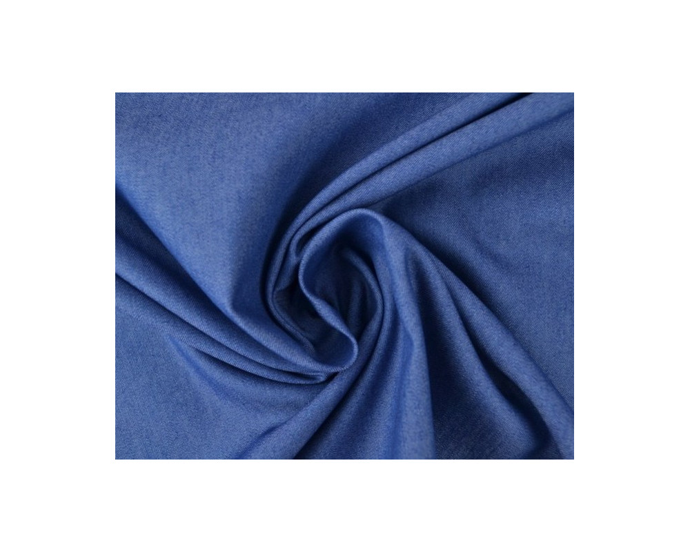 Flat fabric of denim Indigo blue - 1