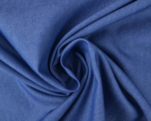 Flat fabric of denim Indigo blue - 1