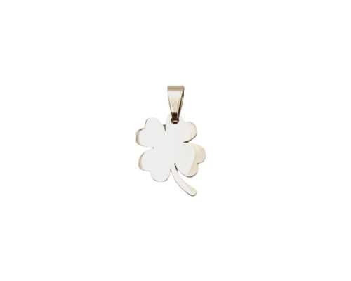 Metal component - hanging four-leaf clover - 1