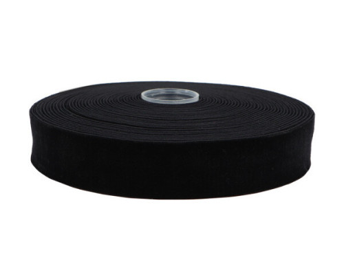 Double-sided velvet ribbon Black 25mm