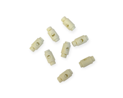 Stopper - locking 20 x 10mm Ekru