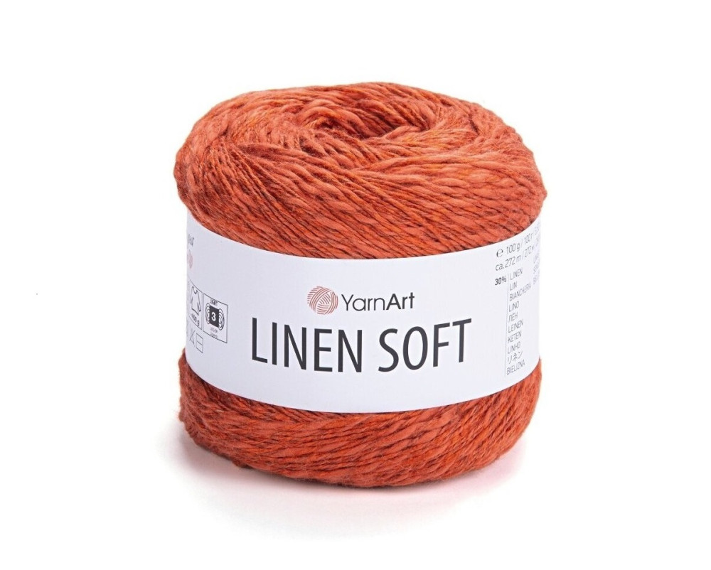 YarnArt Linen Soft 7310 Raudonų plytų - 1