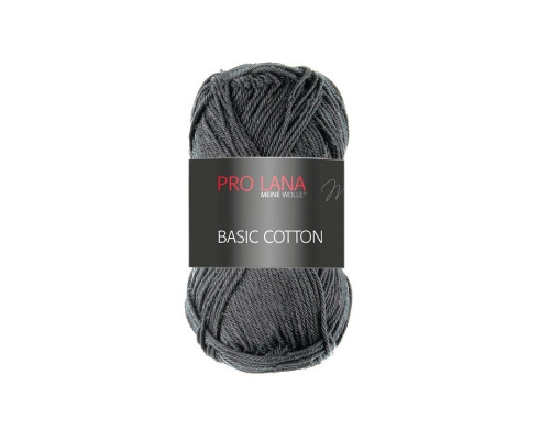 Basic cotton Pro wool. Dark grey 98 to 1