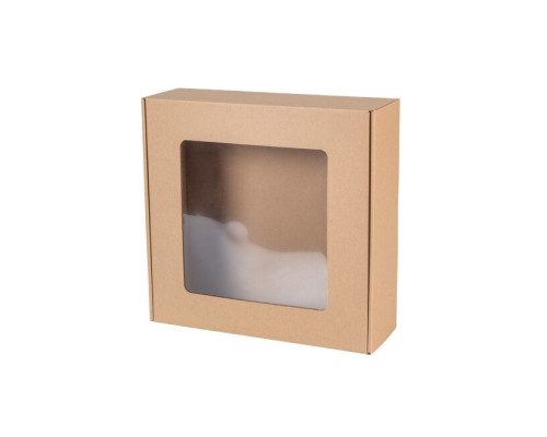 Gift box with window 300x300x100mm