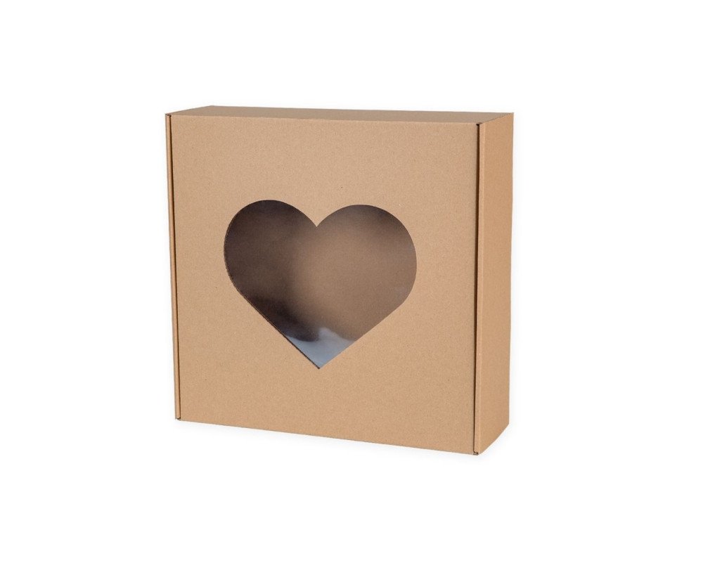 Dovanų dėžutė su langeliu 200x200x100mm - 1