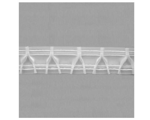 Curtain tape 75mm | Transparent