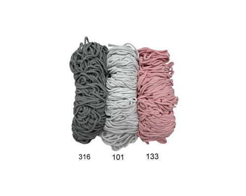 Crochet rope 5,5mm 50m | 3 colours