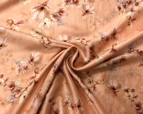 Silk Flowers in peach