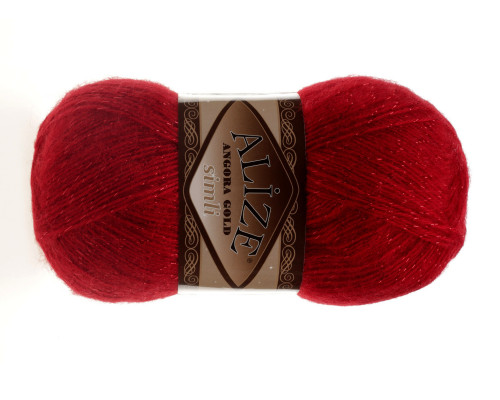 Alize angora gold simli 106 Red one