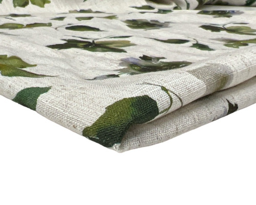 Line with viscose Green leaves - 1