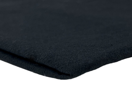 Washed cotton fabric Black - 1