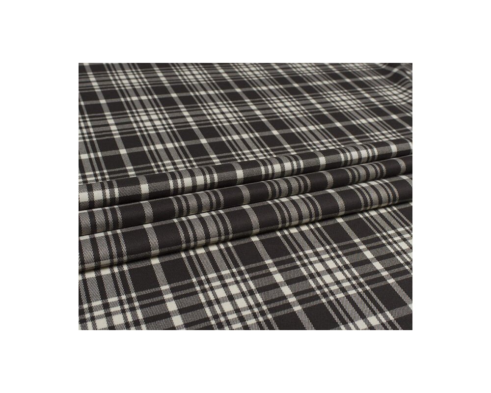 Woven fabric black and white - 1