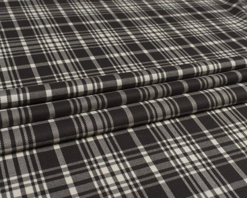 Woven fabric black and white - 1