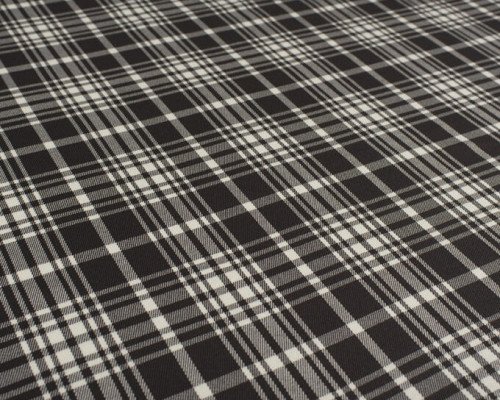 Woven fabric Black and white - 2