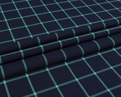 Woven fabric dark blue - 1