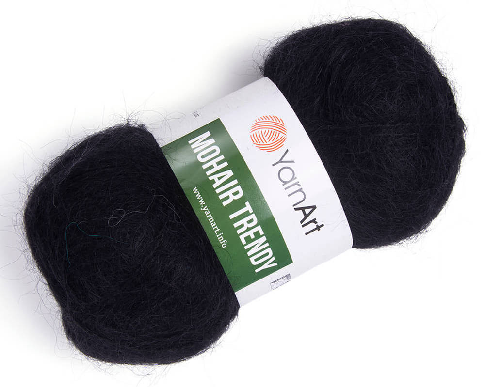 YarnArt Mohair Trendy 102 Juoda - 1