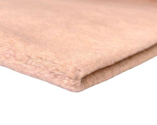 Megztas trikotažas su vilna Rožinis melanžas - 1