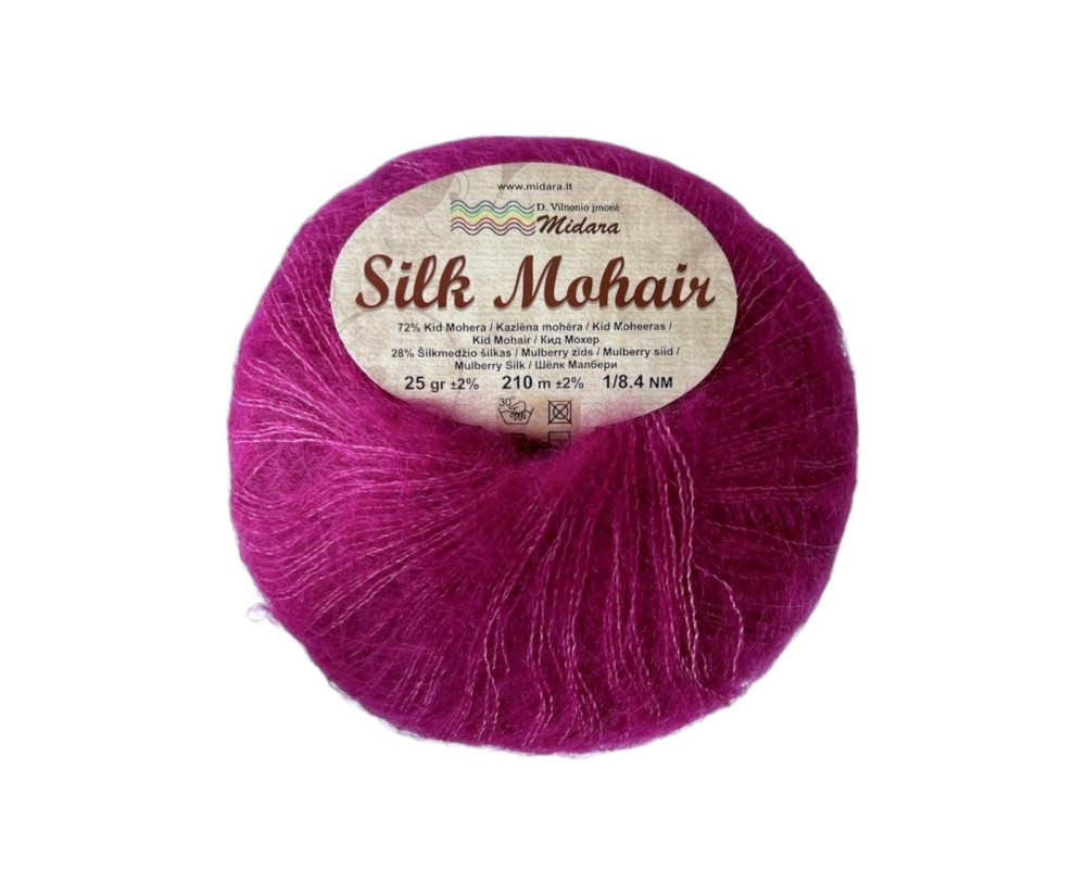 Silk mohair 768 Dark cyclamen - 1