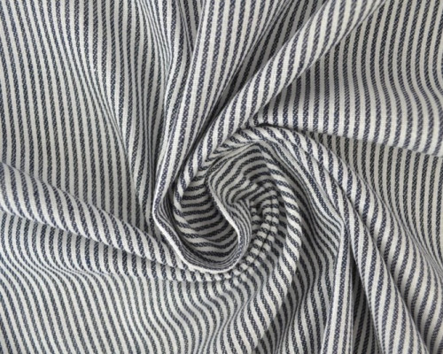 Cotton cloth Dark blue stripes