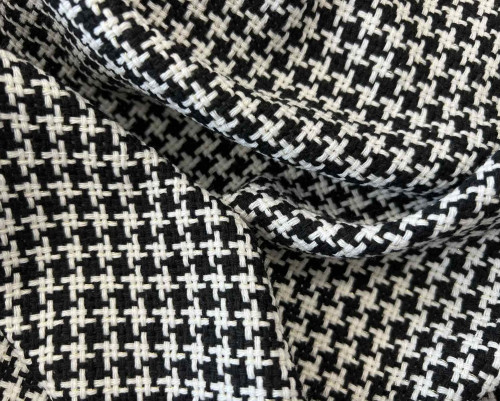 Wool fabric Black and white