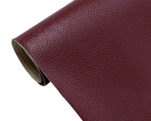 Glued leather 30x25cm Bordeaux