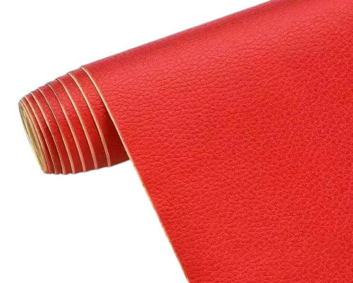 Adhesive leather 30x25cm Red