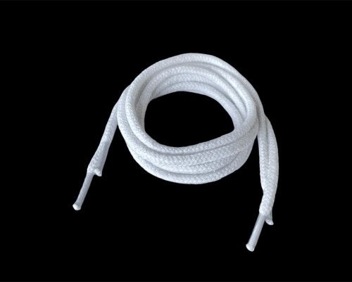 Cotton round shoelaces 70cm White