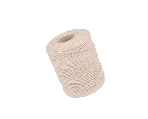 Makrame yarn 2mm 140m Light beige