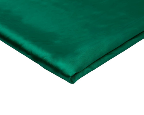 Thin satin fabric with elastane Green