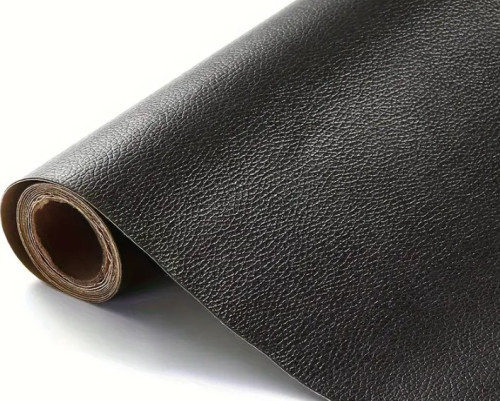 Bonded leather Black 50x135cm