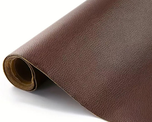 Adhesive leather Dark brown 50x135cm