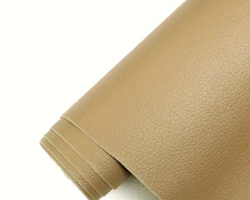 Glued leather Kaki 50x135cm