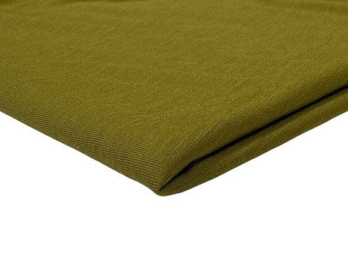 Merino wool knitted fabric Dark olive