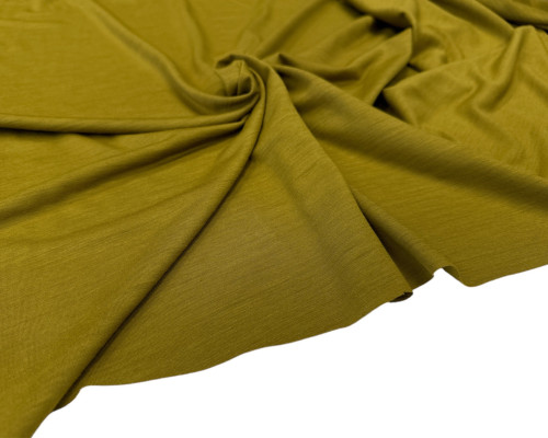 Merino wool knitted fabric Dark olive