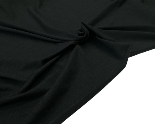 Merino wool jersey Black