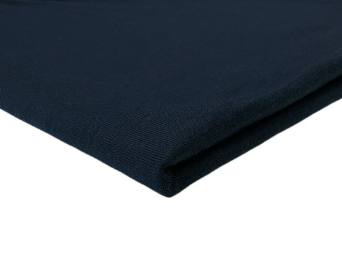 Merino wool knitted fabric Dark blue