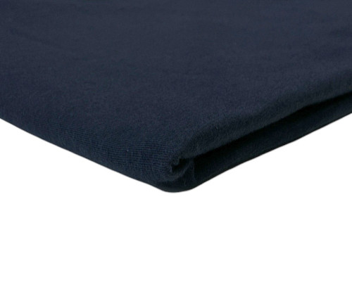 Merino wool knitted fabric Dark blue