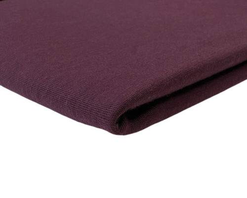 Merino wool knitted fabric in Bordeaux